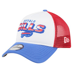 Buffalo Bills New Era Youth Streak 9FORTY A-Frame Adjustable Hat - White/Royal - NFL