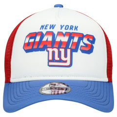 New York Giants New Era Youth Streak 9FORTY A-Frame Adjustable Hat - White/Royal - NFL