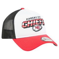 Kansas City Chiefs New Era Youth Streak 9FORTY A-Frame Adjustable Hat - White/Red - NFL