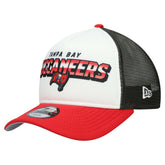 Tampa Bay Buccaneers New Era Youth Streak 9FORTY A-Frame Adjustable Hat - White/Red - NFL