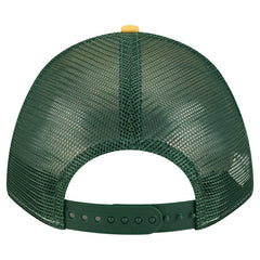 Green Bay Packers New Era Linear A-Frame 9FORTY Adjustable Hat - Gold - NFL