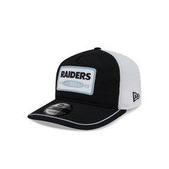 Las Vegas Raiders New Era Patch 19TWENTY Adjustable Hat - Black/White - NFL
