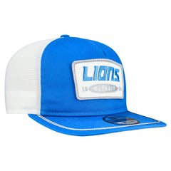 Detroit Lions New Era Patch 19TWENTY Adjustable Hat - Blue/White - NFL