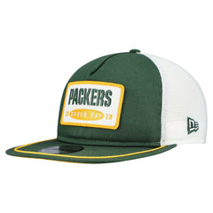 Green Bay Packers New Era Patch 19TWENTY Adjustable Hat - Green/White - NFL