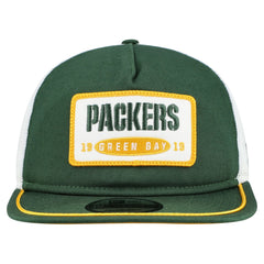 Green Bay Packers New Era Patch 19TWENTY Adjustable Hat - Green/White - NFL