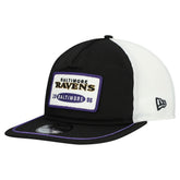 Baltimore Ravens New Era Patch 19TWENTY Adjustable Hat - Black/White - NFL