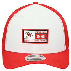 Kansas City Chiefs New Era Established Patch 9SEVENTY Adjustable Hat - White/Red - NFL