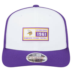 Minnesota Vikings New Era Established Patch 9SEVENTY Adjustable Hat - White/Purple - NFL