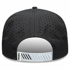 Pittsburgh Steelers New Era Established Patch 9SEVENTY Adjustable Hat - White/Black - NFL
