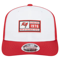 Tampa Bay Buccaneers New Era Established Patch 9SEVENTY Adjustable Hat - White/Red - NFL