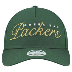 Green Bay Packers New Era Women's Metallic 9FORTY M-Crown A-Frame Adjustable Hat - Green - NFL