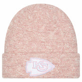 Kansas City Chiefs New Era Women's Metallic Cuffed Knit Hat - Pink - NFL