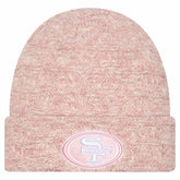 San Francisco 49ers New Era Women's Metallic Cuffed Knit Hat - Pink - NFL