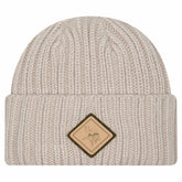 Minnesota Vikings New Era Logo Applique Cuffed Knit Hat - Light Beige - NFL