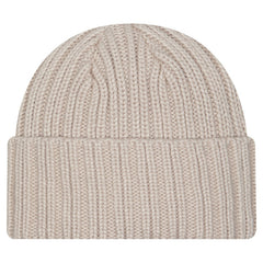 Green Bay Packers New Era Logo Applique Cuffed Knit Hat - Light Beige - NFL