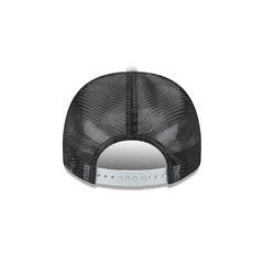 Las Vegas Raiders New Era Banner A-Frame 9FIFTY Trucker Snapback Hat - Cream/Black - NFL