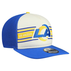 Los Angeles Rams New Era Banner A-Frame 9FIFTY Snapback Hat - Cream/Royal - NFL