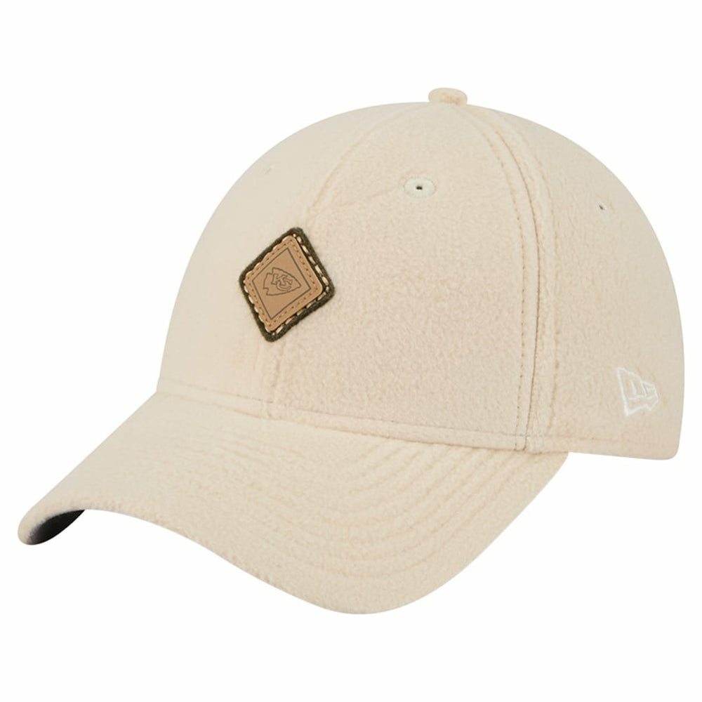 Kansas City Chiefs New Era Women's Comfy 9FORTY Adjustable Hat - Cream - NFL