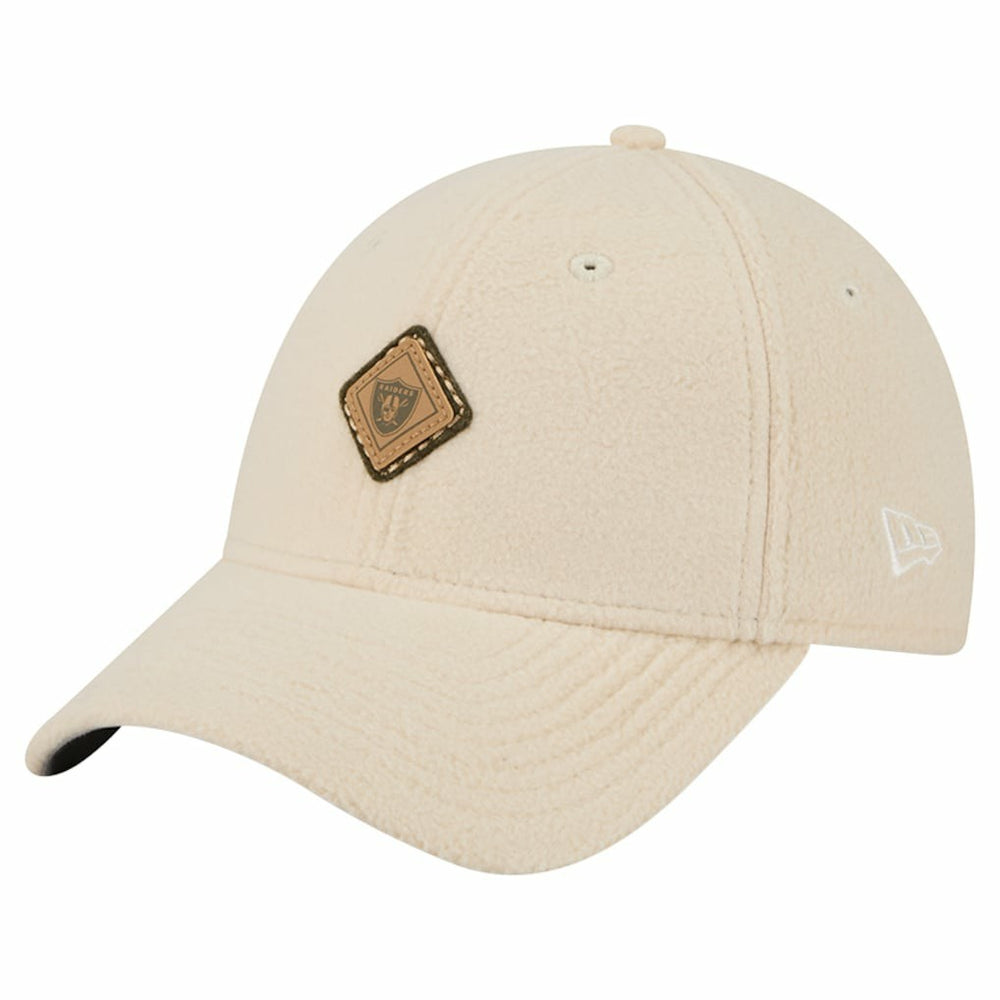 Las Vegas Raiders New Era Women's Comfy 9FORTY Adjustable Hat - Cream - NFL