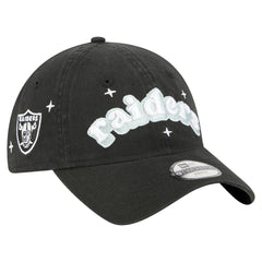 Las Vegas Raiders New Era Girls Youth Cheer 9TWENTY Adjustable Hat - Black - NFL