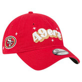 San Francisco 49ers New Era Girls Youth Cheer 9TWENTY Adjustable Hat - Scarlet - NFL