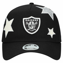 Las Vegas Raiders New Era Women's Stardom A-Frame 9FORTY Adjustable Hat - Black - NFL