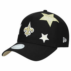 New Orleans Saints New Era Women's Stardom A-Frame 9FORTY Adjustable Hat - Black - NFL