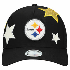 Pittsburgh Steelers New Era Women's Stardom A-Frame 9FORTY Adjustable Hat - Black - NFL