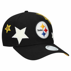 Pittsburgh Steelers New Era Women's Stardom A-Frame 9FORTY Adjustable Hat - Black - NFL