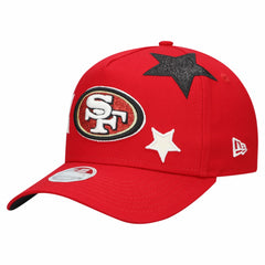 San Francisco 49ers New Era Women's Stardom A-Frame 9FORTY Adjustable Hat - Scarlet - NFL