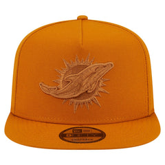 Miami Dolphins New Era Color Pack A-Frame 9FIFTY Snapback Hat - Brown - NFL