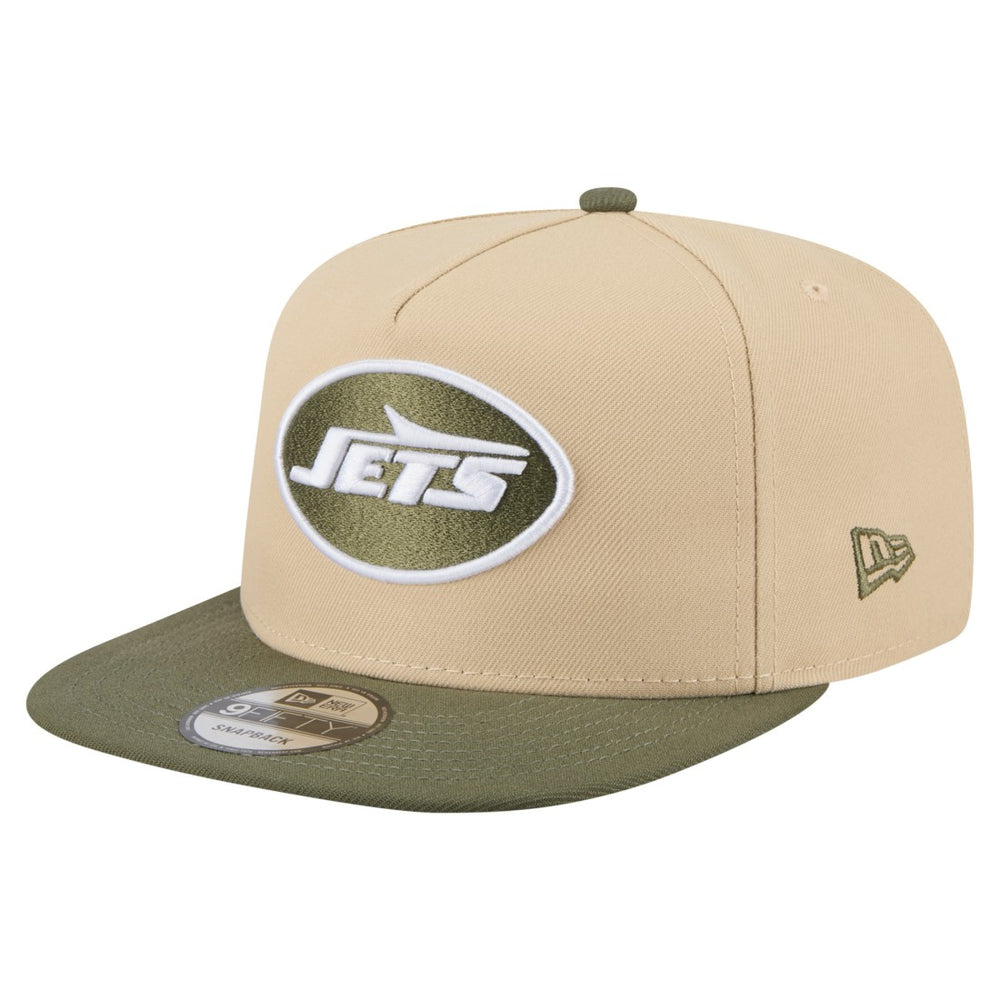 New York Jets New Era Color Pack A-Frame 9FIFTY Snapback Hat - Khaki/Olive - NFL