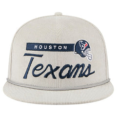 Houston Texans New Era Cord Rope Corduroy 9FIFTY Snapback Hat - Gray - NFL