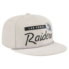 Las Vegas Raiders New Era Cord Rope Corduroy 9FIFTY Snapback Hat - Gray - NFL