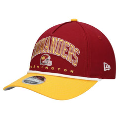 Washington Commanders New Era Youth Arch COOLERA 9FORTY A-Frame Adjustable Hat - Burgundy/Gold - NFL