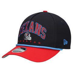 Houston Texans New Era Youth Arch COOLERA 9FORTY A-Frame Adjustable Hat - Navy/Red - NFL