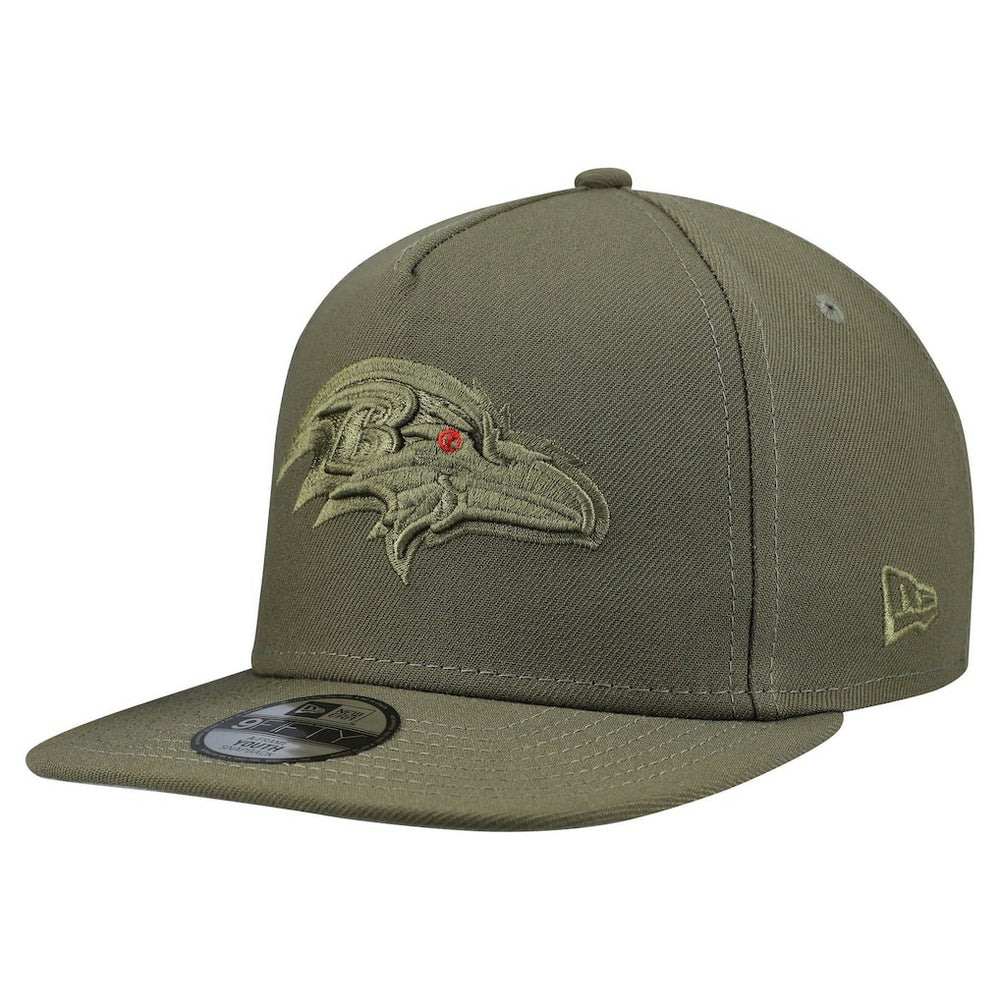 Baltimore Ravens New Era Youth Color Pack A-Frame 9FIFTY Snapback Hat - Olive - NFL