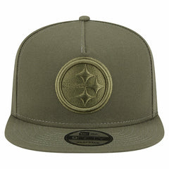Pittsburgh Steelers New Era Youth Color Pack A-Frame 9FIFTY Snapback Hat - Olive - NFL