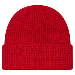 San Francisco 49ers New Era Youth Waffle Cuffed Knit Hat - Scarlet - NFL