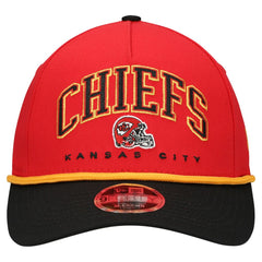 Kansas City Chiefs New Era Preschool Arch COOLERA 9FORTY A-Frame M-Crown Adjustable Hat - Red/Black - NFL