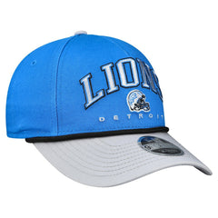 Detroit Lions New Era Preschool Arch COOLERA 9FORTY A-Frame M-Crown Adjustable Hat - Blue/Gray - NFL
