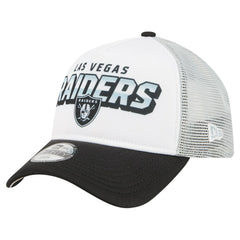 Las Vegas Raiders New Era Preschool 9FORTY A-Frame Adjustable Hat - White - NFL