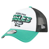 Philadelphia Eagles New Era Preschool 9FORTY A-Frame Adjustable Hat - White - NFL