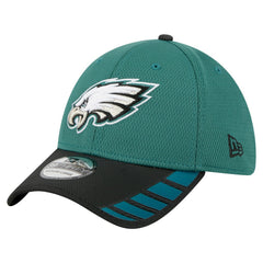 Philadelphia Eagles New Era Visor Hit 39THIRTY Flex Hat - Midnight Green - NFL