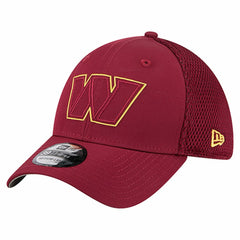 Washington Commanders New Era Outline 39THIRTY Flex Hat - Burgundy - NFL
