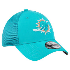 Miami Dolphins New Era Outline 39THIRTY Flex Hat - Aqua - NFL