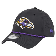 Baltimore Ravens New Era Perforated 39THIRTY Flex Hat - Black - NFL