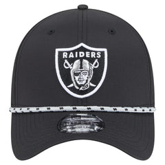 Las Vegas Raiders New Era Perforated 39THIRTY Flex Hat - Black - NFL
