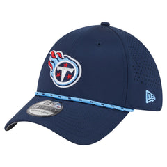 Tennessee Titans New Era Perforated 39THIRTY Flex Hat - Navy - NFL