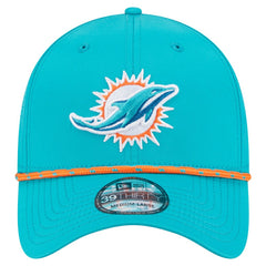 Miami Dolphins New Era Perforated 39THIRTY Flex Hat - Aqua - NFL